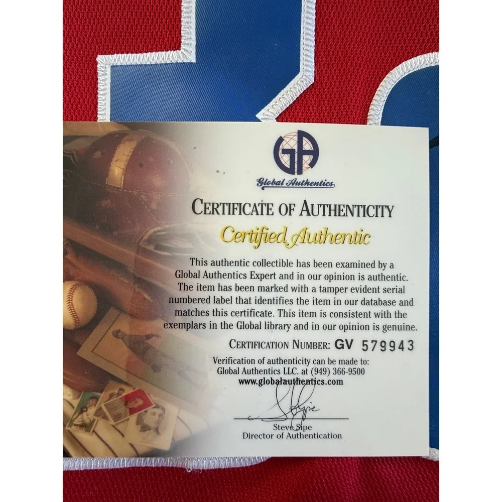 Adidas‎ Los Angeles Clippers NBA Jersey Red Number Griffin signed with COA